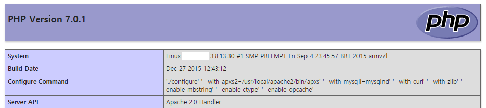 PHP 7.0.1